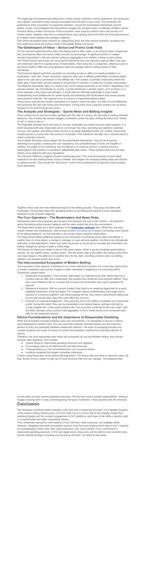 The Full Digital Journey of a Bettor Sites and Functions Explained