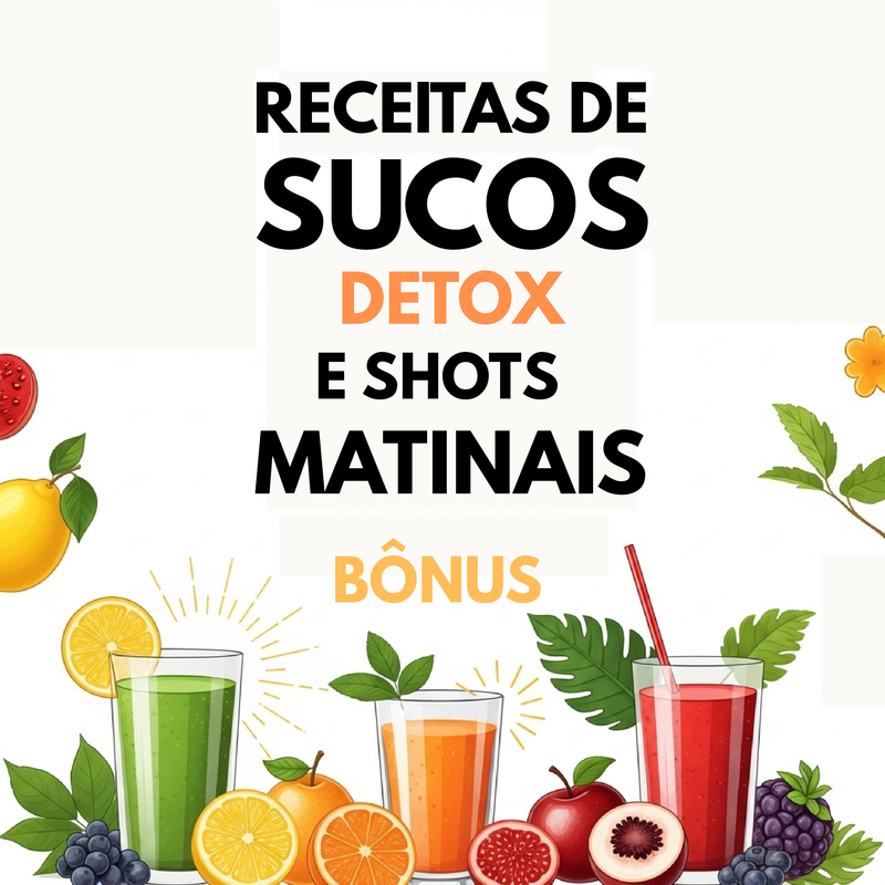 Receitas de Sucos Detox e Shots Matinais