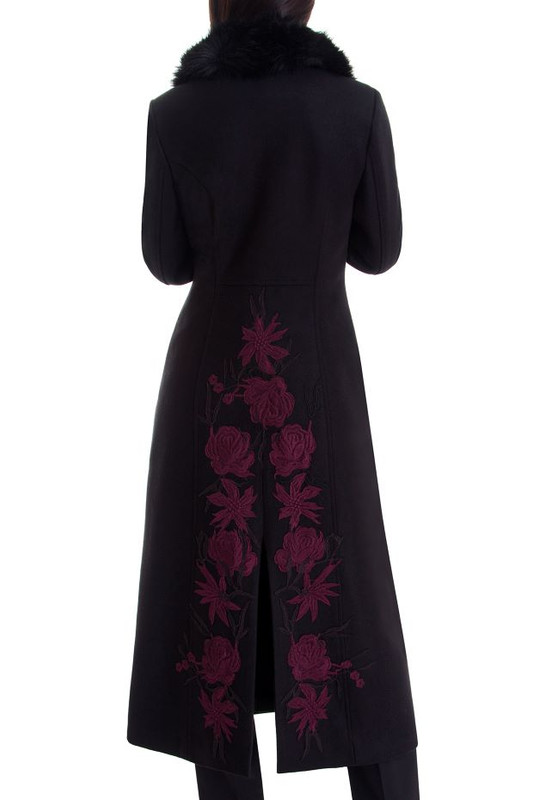 Luna duži kaput sa krznom zadnji deo