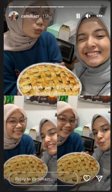 Nabila Ishma dan Zara buat Apple Pie untuk ulang tahun Eril