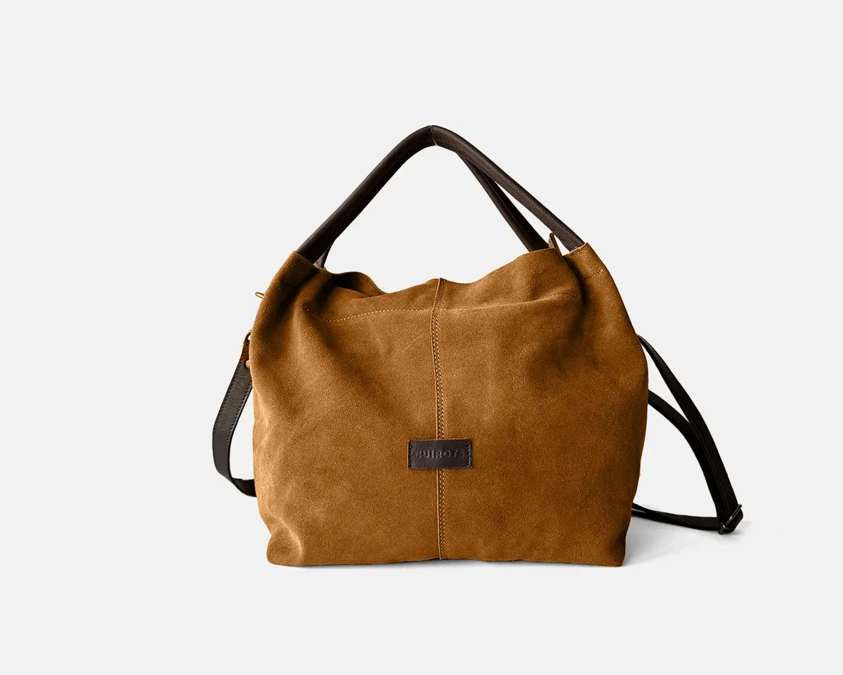 bolso de mano mediano de serraje cuirots zoe oc0Jsmm