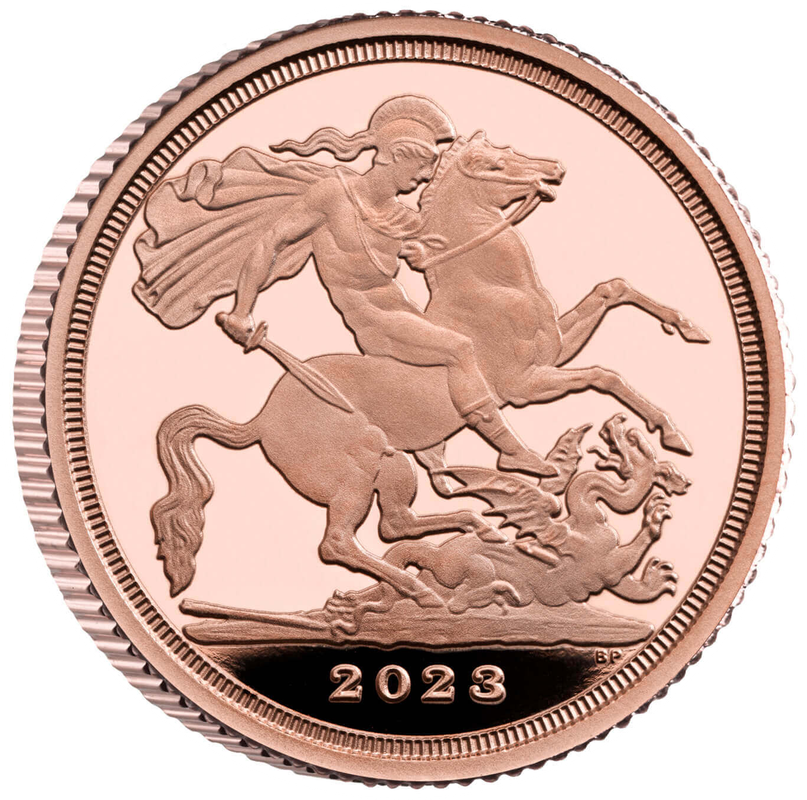 2023 Proof Shield Quarter Sovereign Reverse