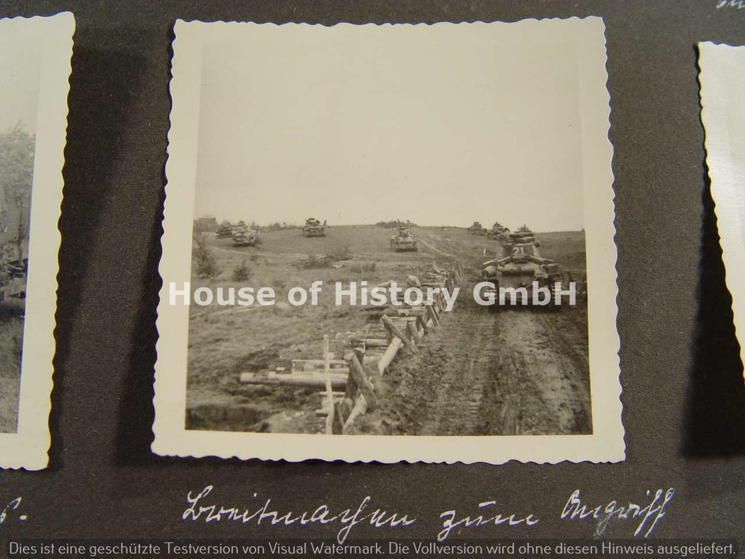 FOTOALBUM eines Angehörigen der Kraftfahr Ersatzabteilung 12 und später im 1.Panzer Regiment 21, Ein