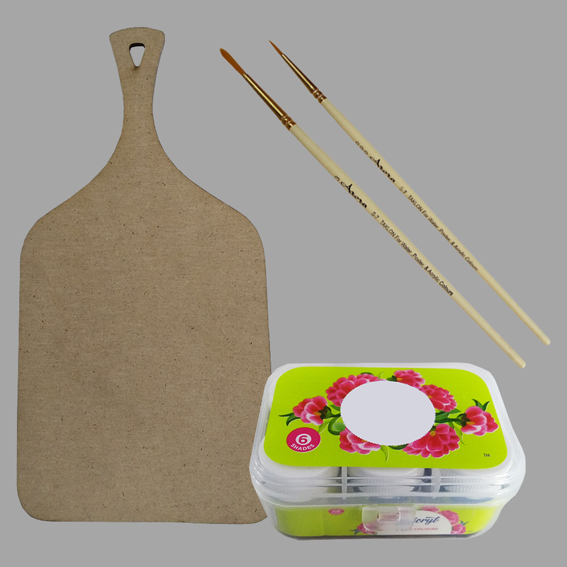 Kalamkari on Chopping Board DIY Kit