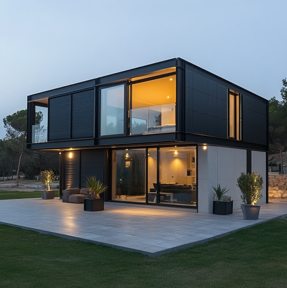 Interior personalizado de casa modular