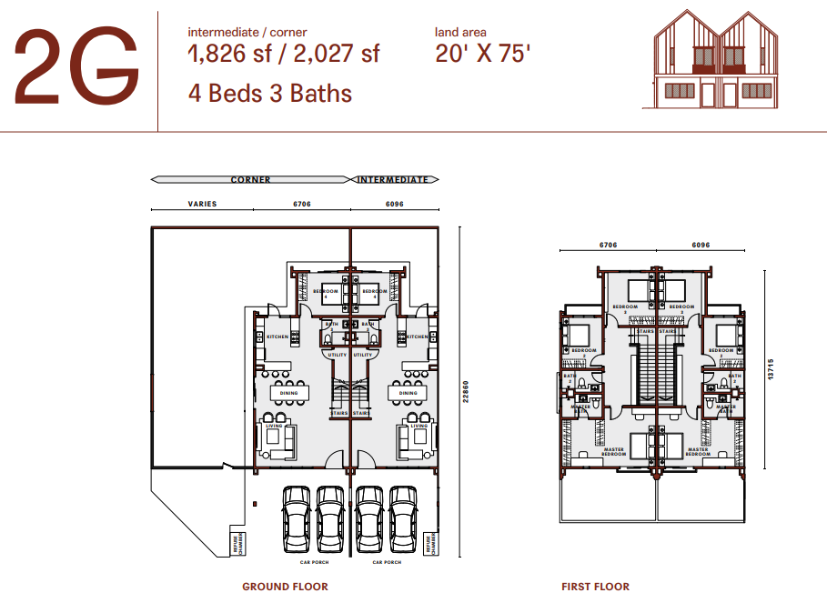 Birchpark Type C floor plan in Eco Forest, Semenyih, Selangor