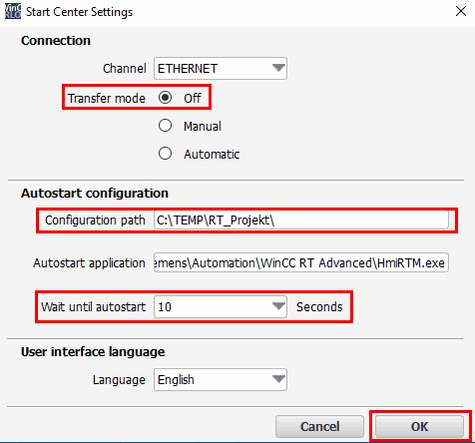 Autostart  WinCC Runtime Advanced (TIA Portal) Autostart  WinCC Runtime Advanced (TIA Portal)
