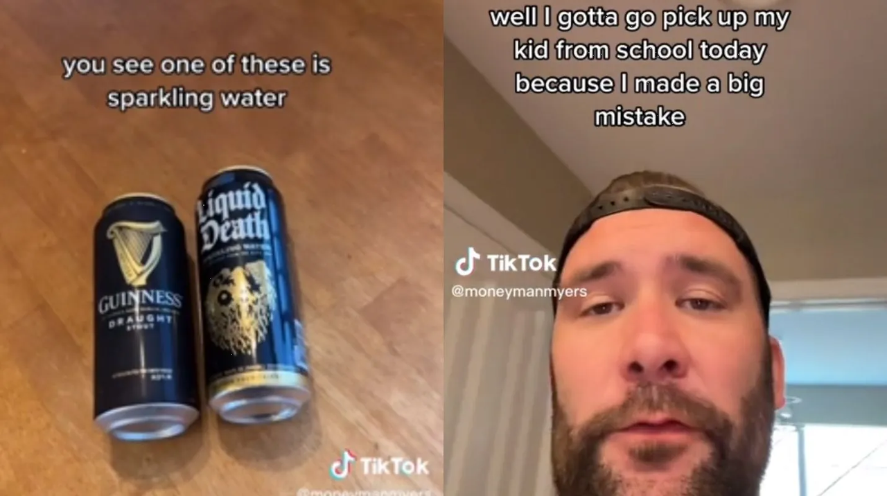 Padre se equivoca y manda cerveza de lonche a su hijo