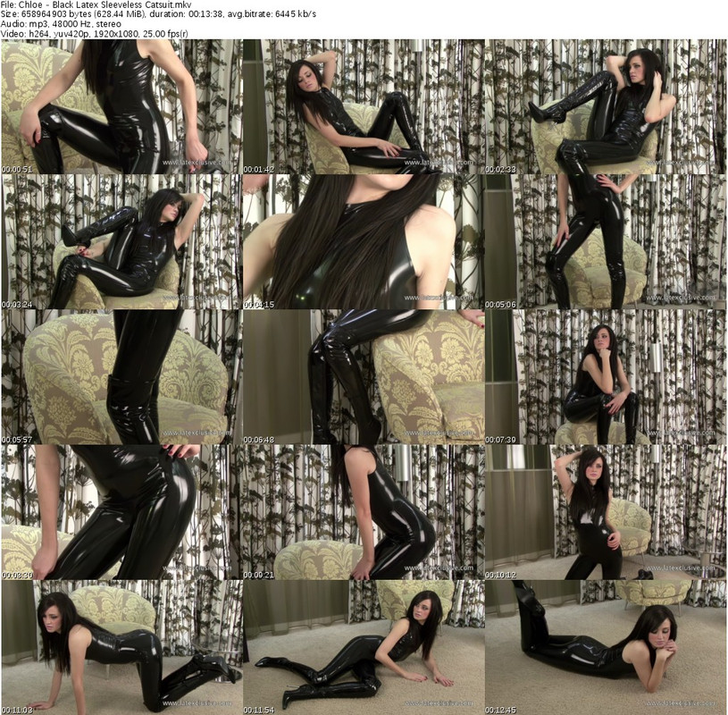 Chloe - Black Latex Sleeveless Catsuit_s