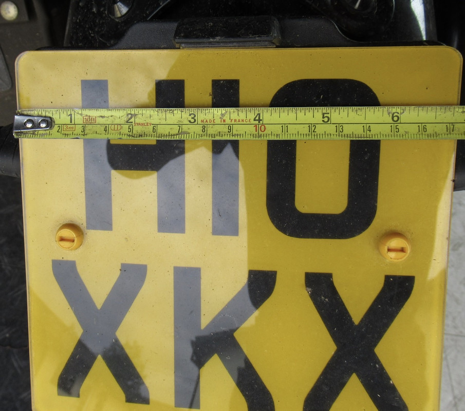 UK Number plate size | Triumph Bobber Forum