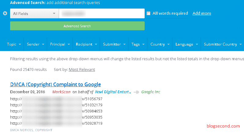 Gambaran dari Situs Lumen Database