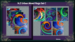 N.Z. Urban Moari Rugs 4X3 Set C