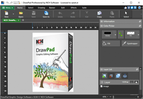 NCH DrawPad Pro v8.04