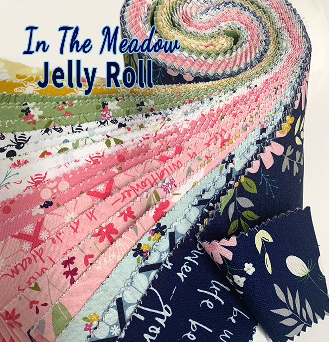 Riley Blake - In The Meadow 2.5 Inch Rolie Polie 40 pcs Archived Products -  Quilt in a Day / Quilting Fabric