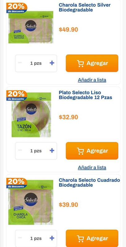 Chedraui: 20% de descuento en charola chica, mediana y tazón 12 oz Selecto Brand 