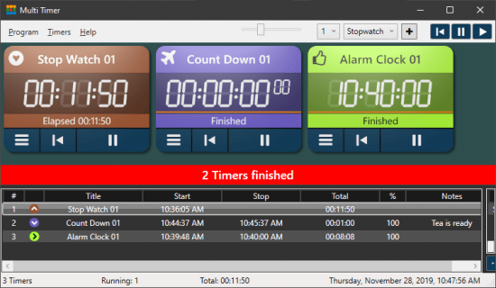 Programming Multi Timer 6.6.0