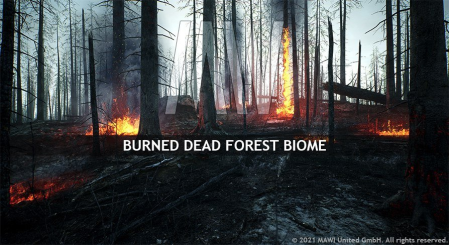 Unreal Engine Marketplace - MW Burned Dead Trees Forest Biome (5.0-5.1)