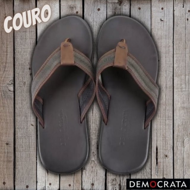 Chinelo Couro Democata Zyon Masculino – Democrata