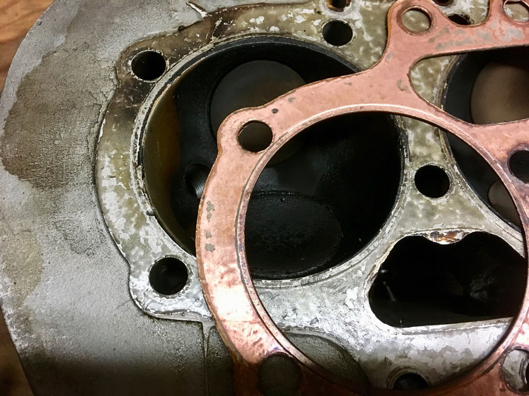 A65 head with used composite gasket