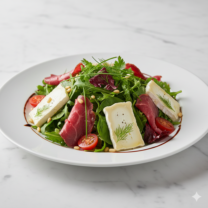 Ensalada Cecina Queso De Cabra