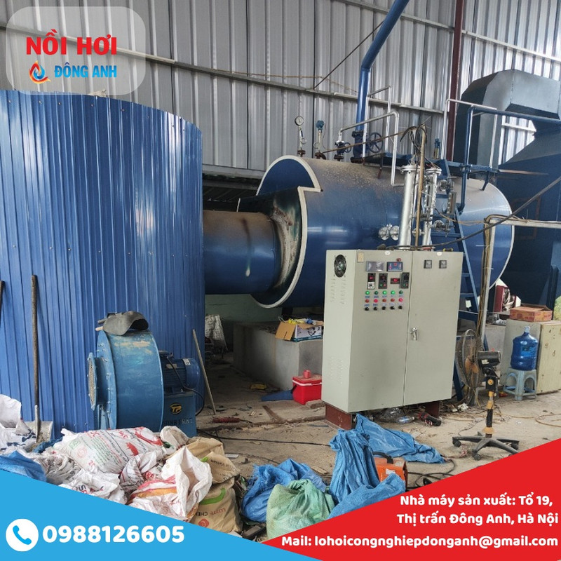 lò hơi đốt viên nén sinh khối