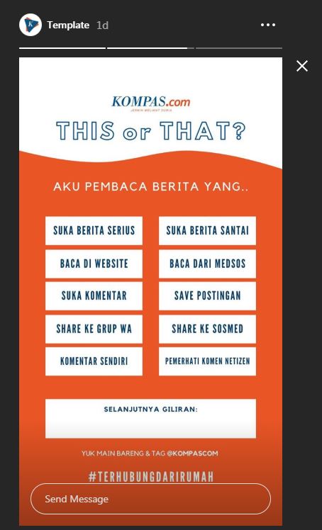 Contoh template bingo