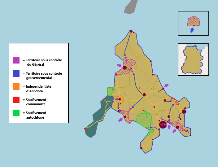 Carte de l'invasion napoléonienne