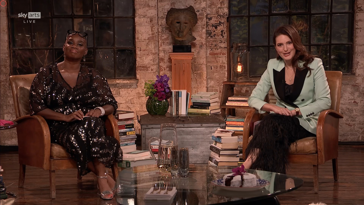 11.22 - 17.00.00 - Sky Arts Book Club Live. Andi Oliver and Elizabeth....ts_snapshot_00.06.49.023
