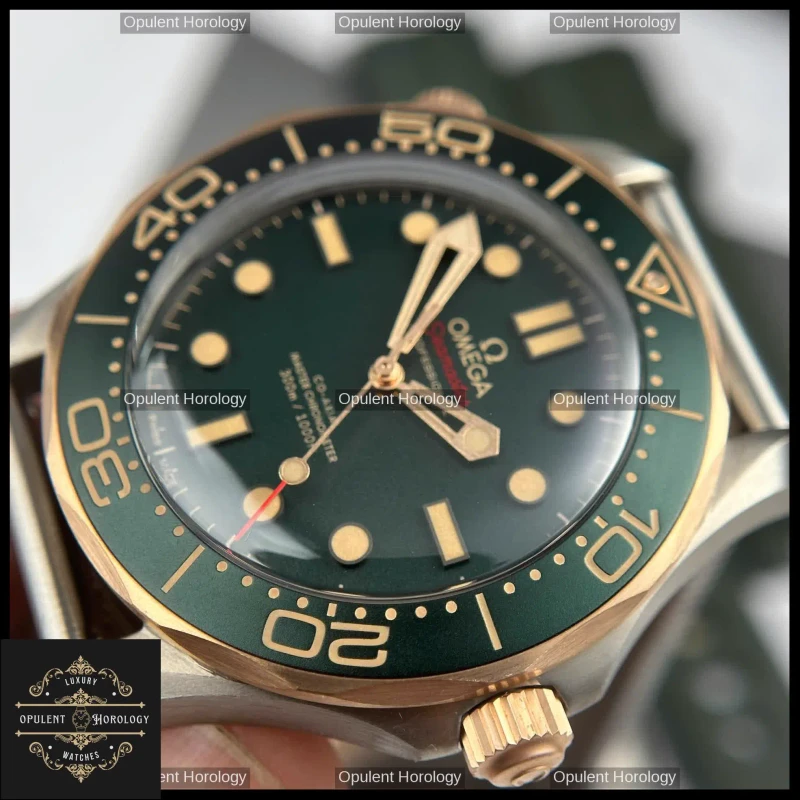 Omega Seamaster Diver 300 42mm Green Dial Automatic Calibre 8806 - Super Clone