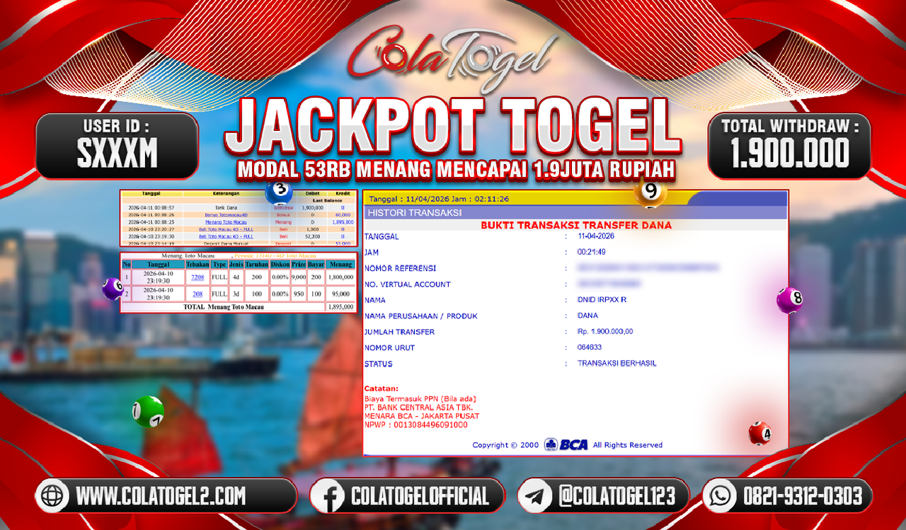 JACKPOT TOTO MACAU!!