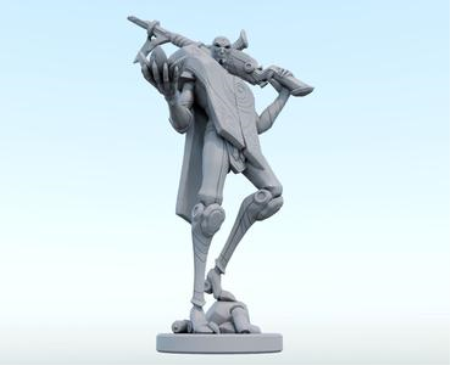 Jhin League of Legends (NEW POSE) – 3D Print Model Jhin League of Legends (NEW POSE) – 3D Print Model