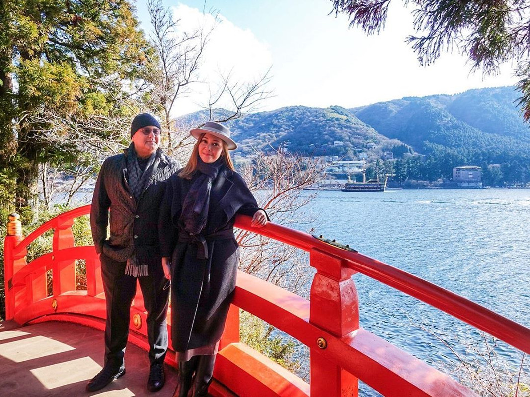 Maia Estianty berlibur ke Jepang bersama Irwan Mussry.