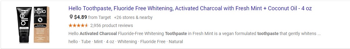 Activated charcoal toothpaste? Toothpaste