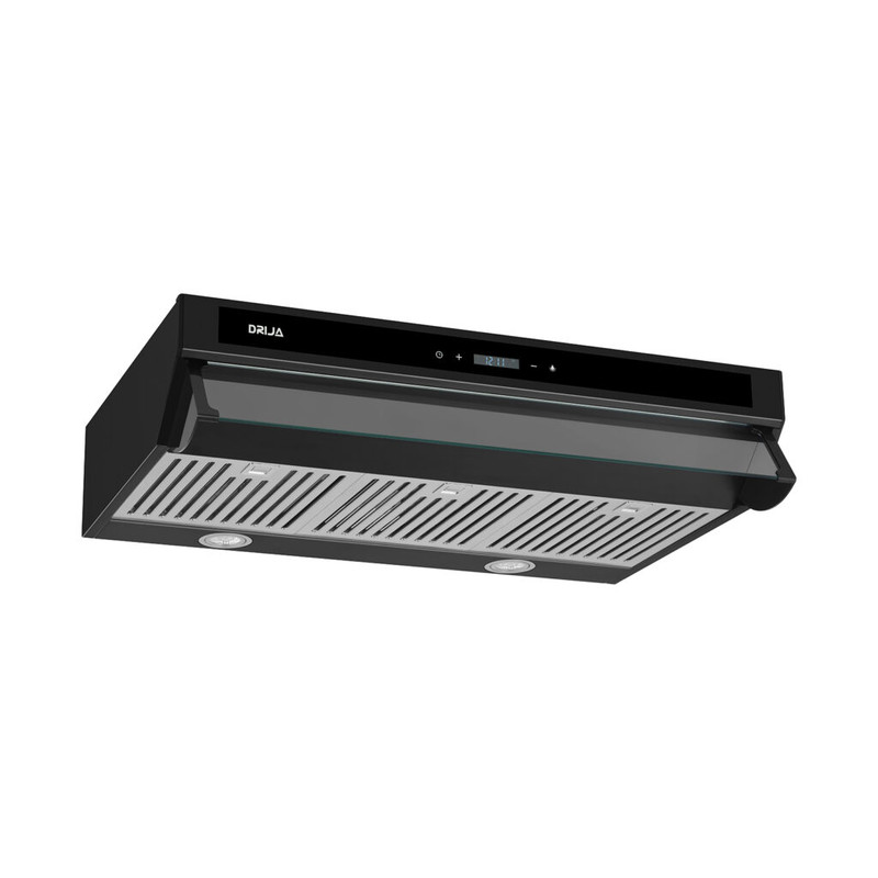 Extractor de Grasa Drija Slim Touch 90 Black con panel digital táctil y diseño delgado.