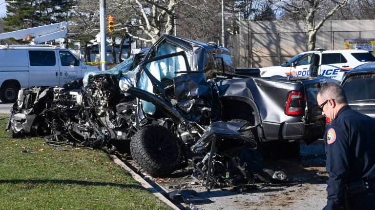 Fatal pickup truck crash in Nassau County