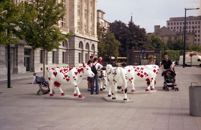 Art on Cows, Place Poelaert, Brussels