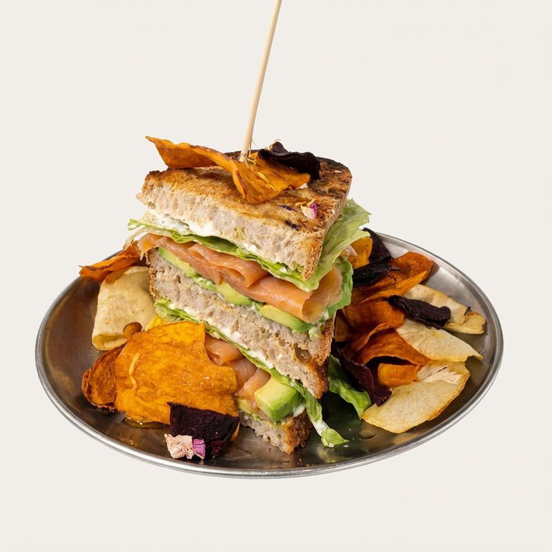 Sándwich De Salmón Ahumado