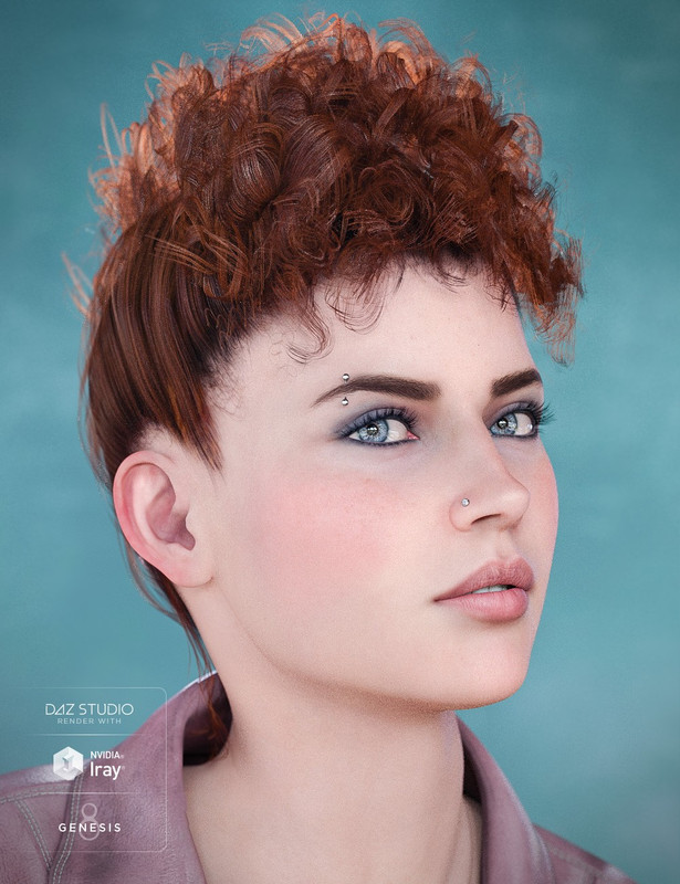     Bernedette Hair for Genesis 8 Female(s) 