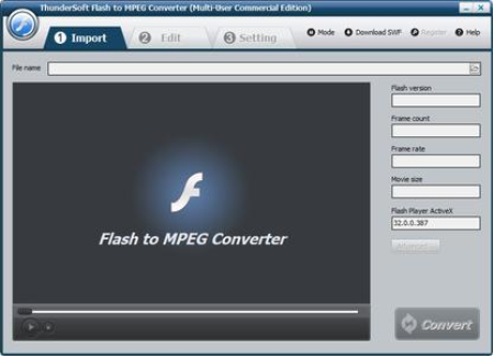 ThunderSoft Flash to MPEG Converter 4.5.0 ThunderSoft Flash to MPEG Converter 4.5.0