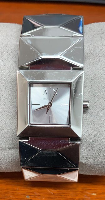Armani Exchange Ladies JILL Silver Tone Watch AX3118 | eBay display picture 1