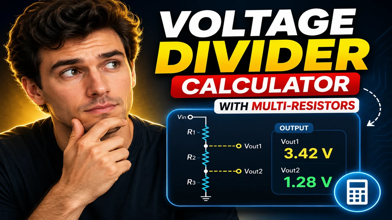 Voltage Divider Calculator With Multi-Resistors