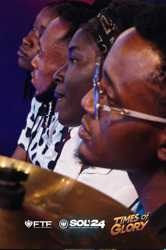 Church members in service