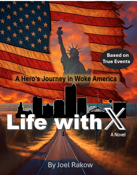 Book cover for the novel 'Life with X', a modern-day parable based on true events.