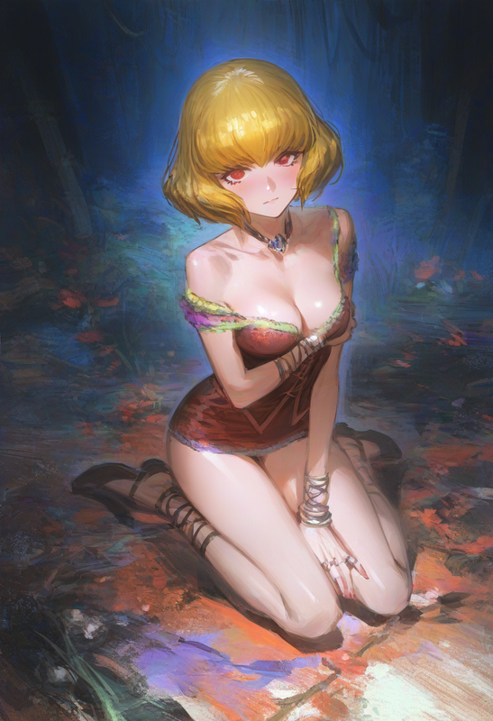 1girl, {{{clementine}}}, [[overlord]], {kobayashi ritz (artist)}, {{reoen (artis s-4152591372