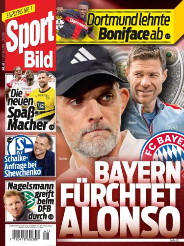 Cover: Sport Bild Magazin No 41 vom 11  Oktober 2023