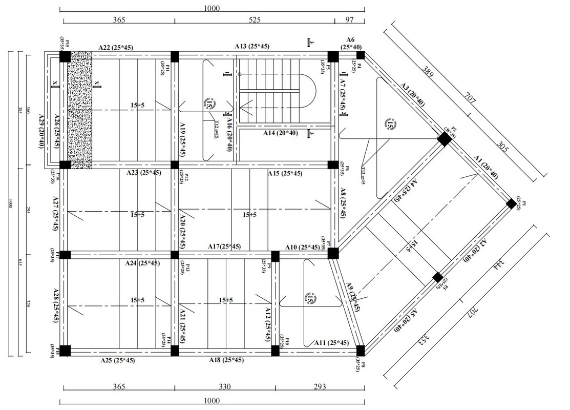 Immeuble de 2 étages