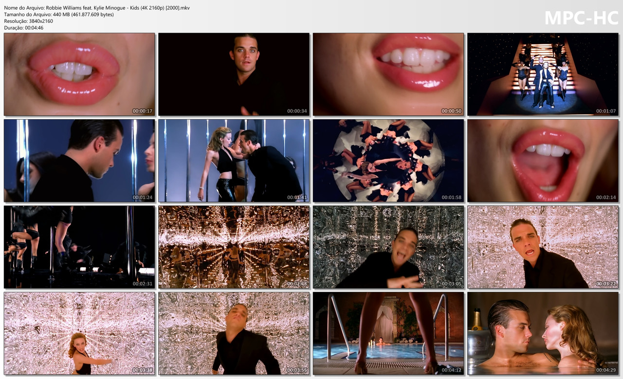 Robbie Williams feat. Kylie Minogue - Kids (Oficial Video 4K 2160p) [2000]