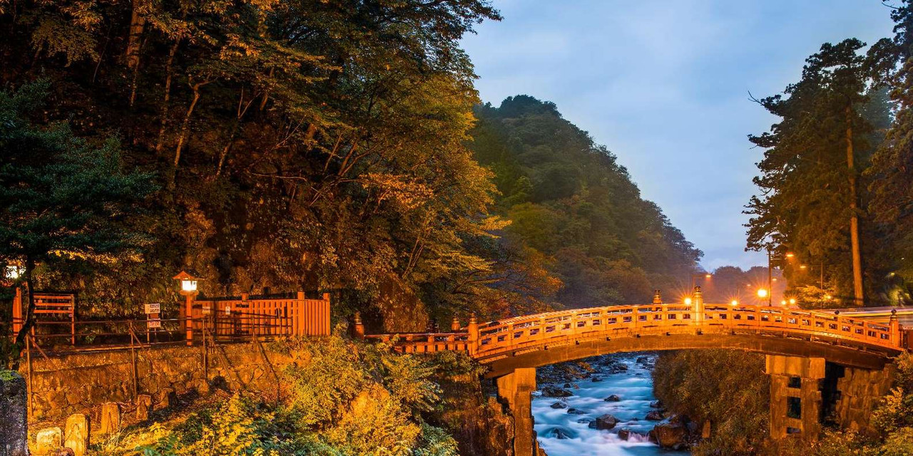 99 Мост Синкё в Никко священный символ Японии