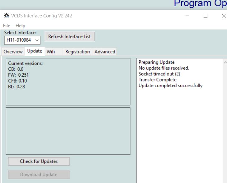 Unable to connect after update (release 18.9) | Ross-Tech Forums