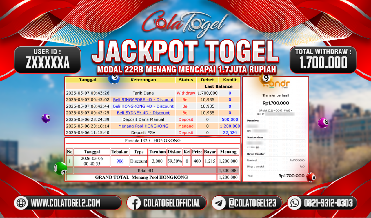 JACKPOT HONGKONG LOTTO!!
